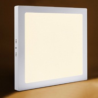 Éclairage intérieur Led panneau de plafond lumineux rond monté en surface carré lumières 6w 12w 18w 24w pour bureau à domicile
