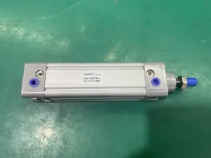 Manufacturer Customized PPV Piston Double Acting Cushion 63mmx200mm Iso6431 Standard DNC Pneumatic Cylinder