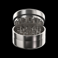 Broyeur d'herbes en alliage de titane complet en gros 62MM 3 pièces accessoires pour fumeurs broyeur d'herbes à épices manuel en métal personnalisé