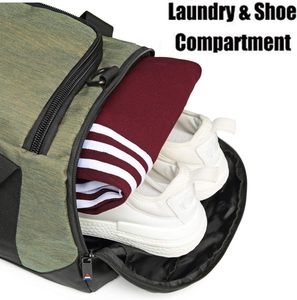 กระเป๋าใส่รองเท้ากีฬาสำหรับเดินทางทำจากจีนมีช่องใส่รองเท้าปรับได้สามช่องและสามารถใช้เป็นกระเป๋าเดินทางได้หลากหลายแบบ - Product Image 5