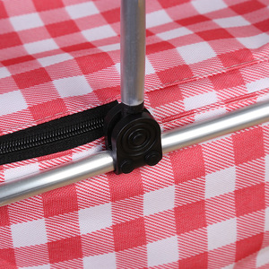 Nouveau style panier isotherme portable pliable en tissu Oxford avec poignée, grande capacité, pour pique-nique et livraison de fruits en extérieur - Product Image 4