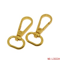 Mousqueton pivotant multifonctionnel 16,6 mm en alliage de zinc durable, avec déclencheur rapide, boucle à ressort en métal tendance pour laisse de chien
