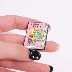 Karakter Anime pin Enamel tokoh Film kartun Lapel lencana topi ransel hadiah perhiasan untuk teman grosir - Product Image 4