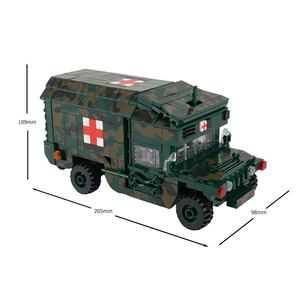 Blocs de construction en plastique en gros OEM, véhicule d'ambulance créatif, jouet d'assemblage, 784 pièces avec portes à ouverture par traction pour enfants - Product Image 5