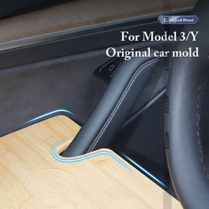 ชุดพวงมาลัยรถถาดแล็ปท็อปสำหรับ <span class=keywords><strong>Tesla</strong></span> รุ่น3 /<span class=keywords><strong>y</strong></span> อุปกรณ์เสริมพวงมาลัยอาหารโต๊ะทำงานแบบพกพา - Product Image 4