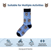 Chaussettes en coton peigné pour hommes et femmes, design personnalisé de haute qualité, couleurs variées, respirantes, confortables, chaussettes jacquard pour la vie quotidienne