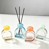 Flacon vide diffuseur à bâtonnets en verre dépoli 80 ml avec bouchon à vis, pour décoration intérieure de luxe, recharge de parfum pour hôtels, B&B, toilettes et chambres