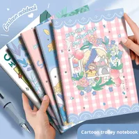 Carnet A5 à couverture rigide motif dessin animé mignon, Journal rétro cousu pour étudiants, Papeterie en gros pour prix
