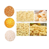 Máquina Extrusora de Palomitas de Maíz, Línea de Producción Industrial de Palomitas Fritas con Motor, Caja de Cambios y Molino de Harina de Acero Inoxidable