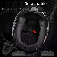 Casque de moto modulaire relevable léger en ABS avec visière intérieure anti-buée pour le tourisme – Vente directe usine