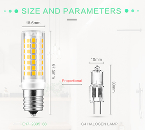 E17 AC120V230V bombilla LED lámpara de maíz reemplazar las luces halógenas <span class=keywords><strong>no</strong></span> regulable Spot blanco cálido de luz de bulbo - Product Image 2