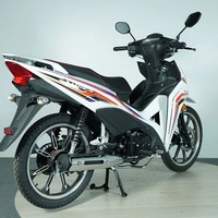 Moto Cub KAVAKI JJ110 110cc avec fourche hydraulique avant, double ressort arrière et frein à disque pour les trajets quotidiens