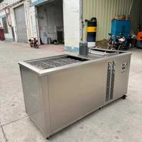 Machine à glaçons par immersion commerciale pour supermarché, machine de refroidissement des produits de la mer