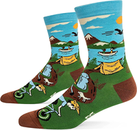 Chaussettes en chanvre personnalisées avec logo de marque, style hip-hop, streetwear, sport, chaussettes en coton, chaussettes amusantes et festives, emballage cadeau, chaussettes de camping joyeuses