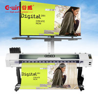 Impresora de tinta UV de 1,8 m para plotter de rollo a rollo de gran formato cabezal de impresión automático XP600 XC90 para impresión publicitaria