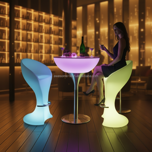 Muebles de <span class=keywords><strong>Discoteca</strong></span> / Silla con Luces LED de PE para Restaurante, <span class=keywords><strong>Discoteca</strong></span>, Pub, Mesa de Bar Luminosa - Product Image 3