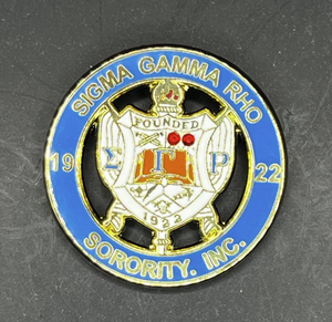 Spilla con strass Sigma Gamma Rho <span class=keywords><strong>SGR</strong></span> Design personalizzato spilla giallo PHILO consorority perla 1943 spilla con strass - Product Image 1