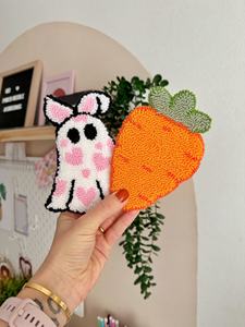 Decoración de Halloween Regalos novedosos Ghost Patten Punch Aguja Mesa Colocación Taza hecha a mano Alfombra Posavasos Venta caliente - Product Image 5