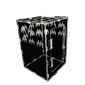 BUMOPET Best Seller Enclos pour reptiles en acrylique Boîte de reproduction Multi-tailles Terrarium Cage pour grenouille Araignée Insecte <span class=keywords><strong>Reptile</strong></span> Cage - Product Image 1