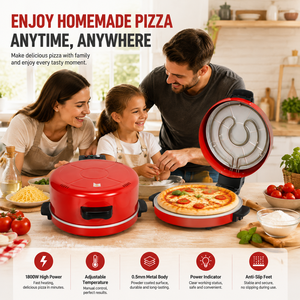 Máquina Eléctrica para Hacer Panqueques, Pizza y Huevos, Plancha para Desayunos <span class=keywords><strong>Saludables</strong></span>, Calentamiento Rápido, Temperatura Máxima 300°C ℃   Limpieza Fácil - Product Image 4