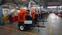 Tour d'éclairage mobile diesel de haute qualité, tour d'éclairage à mât de 7 m 9 m, éclairage LED avec projecteurs IP65