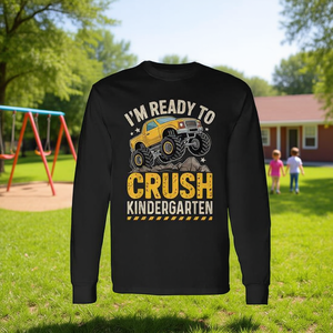 Maglietta a maniche lunghe Ready To Crush Kindergarten per ragazzi, per il primo giorno di scuola - Product Image 3