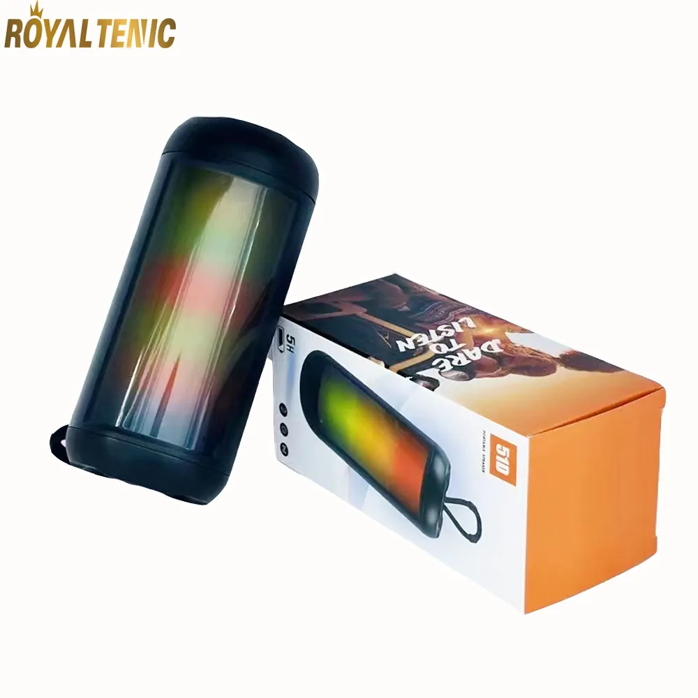 Royaltenic 51D RGB красочный светодиодный свет уличные Мини BT колонки Портативный игровой беспроводной динамик для вечеринки