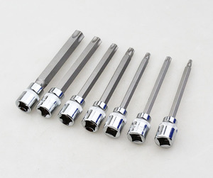 トルクソケットレンチ六角アレンキー3-10mm用7pc3/8エクストラロング六角ビットソケットセット - Product Image 3