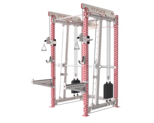 Smith Machine With Squat Rack Home Gym Equipment <b>Metal</b> Construction 140kg <b>Weight</b> Stack Fitness - Product Image 1