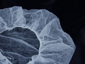 Nhà máy cung cấp dùng một lần 35g PP + PE trắng cap không dệt bouffant cap Head Cover - Product Image 3