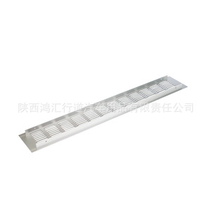 Grille de ventilation en alliage d'aluminium à trous rectangulaires, support mural détachable pour armoire à chaussures HR-VB80-500 - Product Image 4