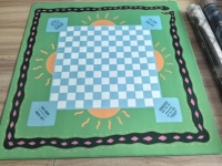 Tapis de Mahjong Américain Motif Serpent de Dessin Animé Mignon, 31,5 pouces, Design Coloré et Lumineux pour Mahjong Américain et Jeux de Cartes