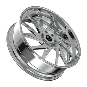 Jantes en alliage forgé JTX <span class=keywords><strong>IMPERIAL</strong></span> personnalisées, argentées, à rayons multiples torsadés, 20, 22, 24, 26 pouces, à rebord profond, pour BMW, Audi, Mercedes Benz - Product Image 5