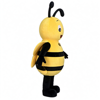 Costume d'animal personnalisé pour adultes avec une petite mascotte abeille gonflable, idéal pour le Nouvel An et Noël