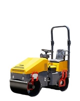 Compacteur vibrant à double tambour pour travaux routiers, mini-compacteur de sol haute performance