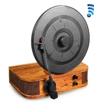 Pasokan Pabrik Pemutar Rekaman Meja Putar Kayu Vinil Unik Panas Murah Radio