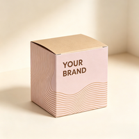 Boîte cadeau cosmétique pliable à fond autobloquant pour échantillons de sérum et crème de soin, vente en gros