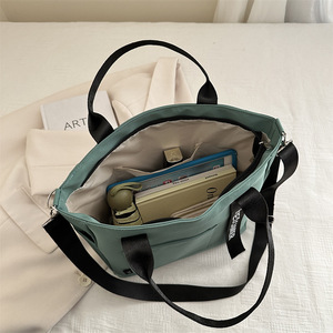 Bolso Tote, Bolso para Libros, Bolso de Hombro Cruzado, Bolso Escolar de Gran Capacidad, Bolso Oxford Impermeable con Cremallera <span class=keywords><strong>y</strong></span> Bolsillos para Mujeres <span class=keywords><strong>y</strong></span> Hombres - Product Image 3