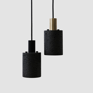 Modern Simple Black Hole Stone Chandelier Bar Restaurant Art Pendant Lamp HM-<b>DJ</b>-731 Modern Simple Black Hole Stone Chandelier HM - Product Image 2