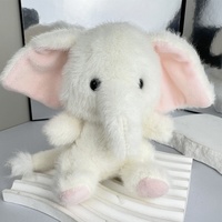 Porte-clés en peluche éléphant gris CHIQUE en coton PP pour sac à dos et sac à main d'enfants | Jouets TYL