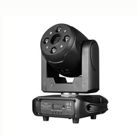 Mini projecteur LED 120W RGBW à tête mobile pour DJ, lumières de scène disco avec contrôle DMX512, faisceau laser à motifs pour boîte de nuit