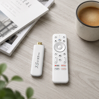 Prix Usine XS97 Android TV Stick 2 Go 8 Go 4K HDR Double WiFi6 Dongle de Streaming Portable Lecteur Multimédia OTT Dongle TV pour Usage Domestique