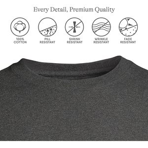 Camiseta de Manga Larga Super T para Hombre FOXA, 100% Algodón Jersey, Diseño Liso - Product Image 3