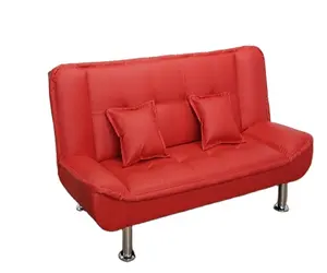 Accueil Designs de meubles Bras moelleux Meubles modernes Pack plat Chine fournisseur rabattable moins cher canapé-lit en PU