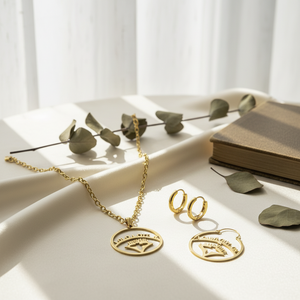 Parures <span class=keywords><strong>de</strong></span> <span class=keywords><strong>bijoux</strong></span> <span class=keywords><strong>de</strong></span> mariage <span class=keywords><strong>de</strong></span> luxe pour femmes, colliers et boucles d'oreilles en acier inoxydable plaqué or 18 carats, vente en gros d'usine - Product Image 5