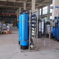 Usine de traitement d'eau par osmose inverse automatique en PRV et acier inoxydable, personnalisée en usine, avec système de filtration RO, PLC et UV
