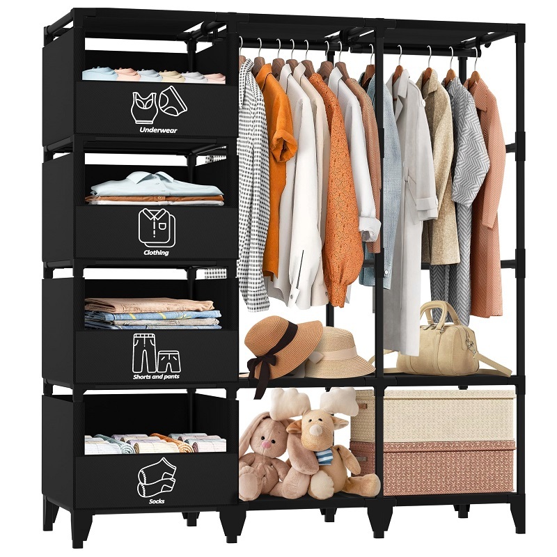 Portable Closet Organizer Heavy Duty Clothing