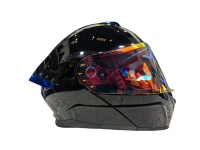 CL UM109 Casque de moto intégral avec double visière Double fermeture Coque ABS Certifié DOT Nouveau toutes saisons Hommes/Femmes