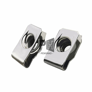 304 Edelstahl U-Klammern mit Gewinde M8 M6 M5 M4 Reed-Mutter Blattfeder-Muttern Q312 für Auto Motorrad Hardware Befestigungselemente - Product Image 5