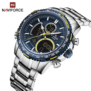 นาฬิกาข้อมือ <span class=keywords><strong>Naviforce</strong></span> 9182สแตนเลสสุดหรูสำหรับผู้ชายขายส่ง - Product Image 2